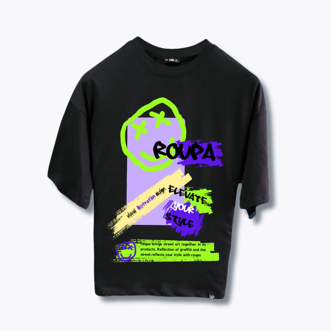 Roupa%20Graffiti%20Baskılı%20Oversize%20Tişört