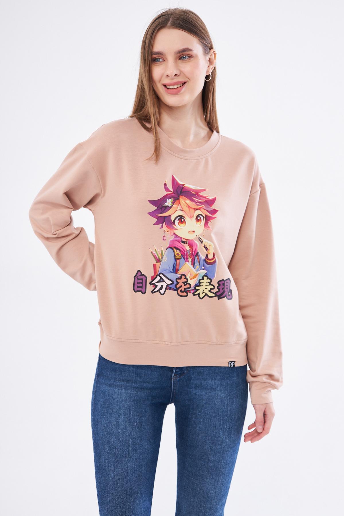 Roupa%20Kadın%20Anime%20Baskılı%20Sweatshirt