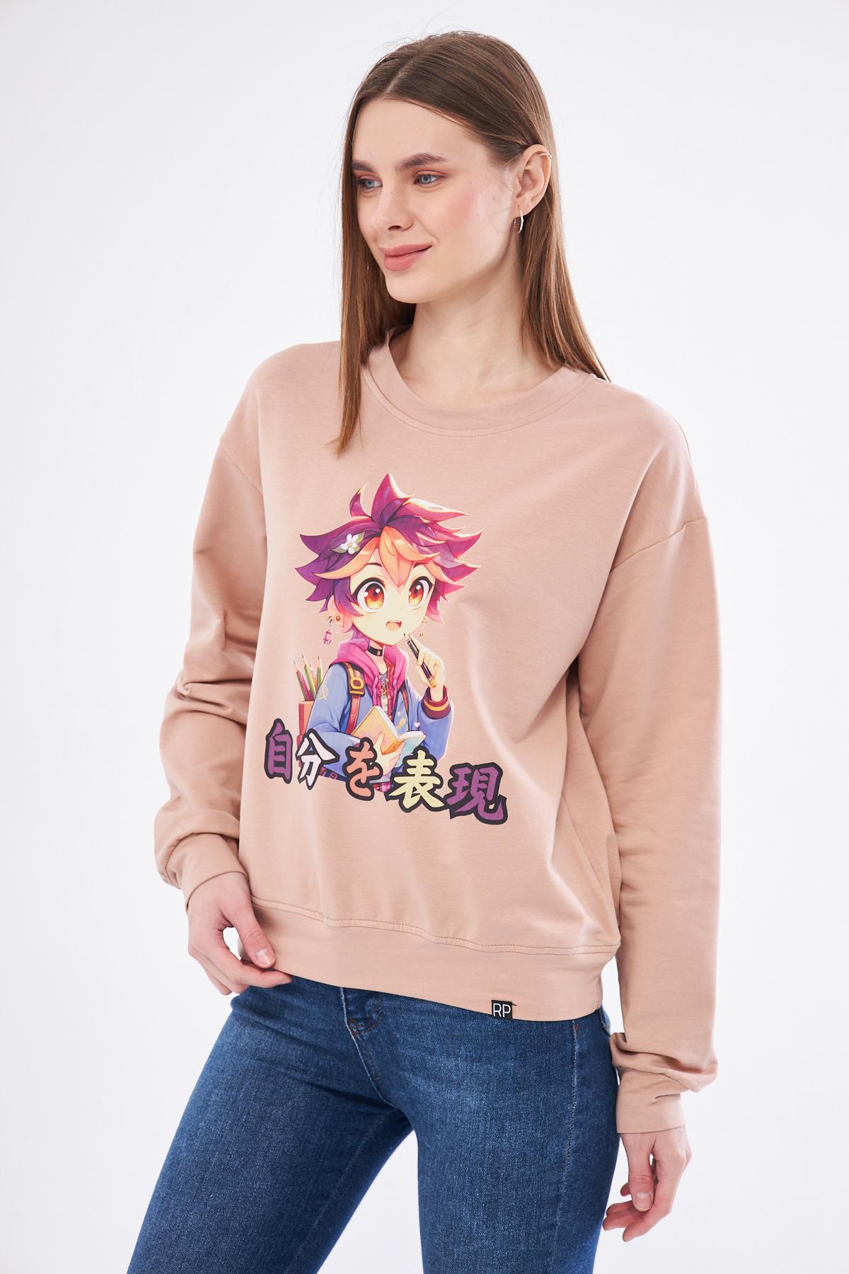 Roupa%20Kadın%20Anime%20Baskılı%20Sweatshirt