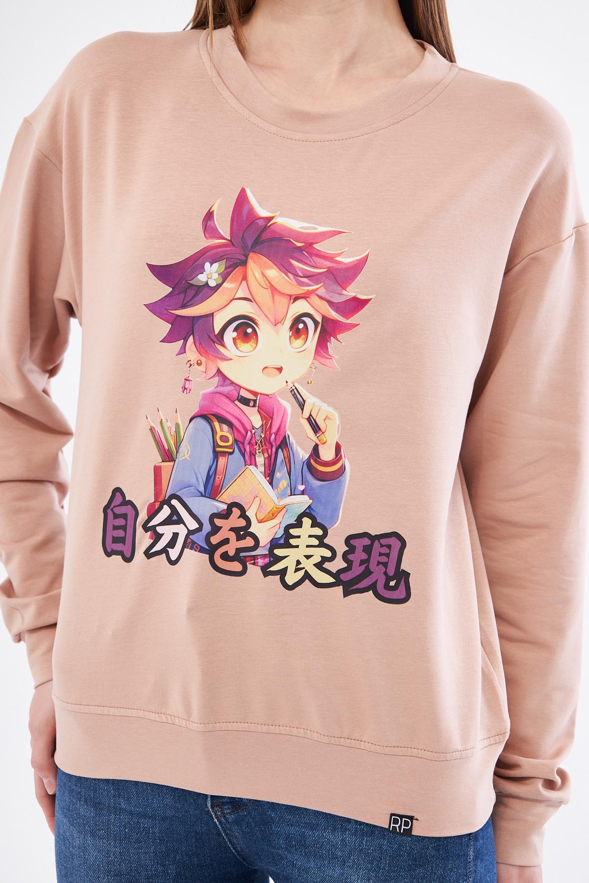 Roupa%20Kadın%20Anime%20Baskılı%20Sweatshirt