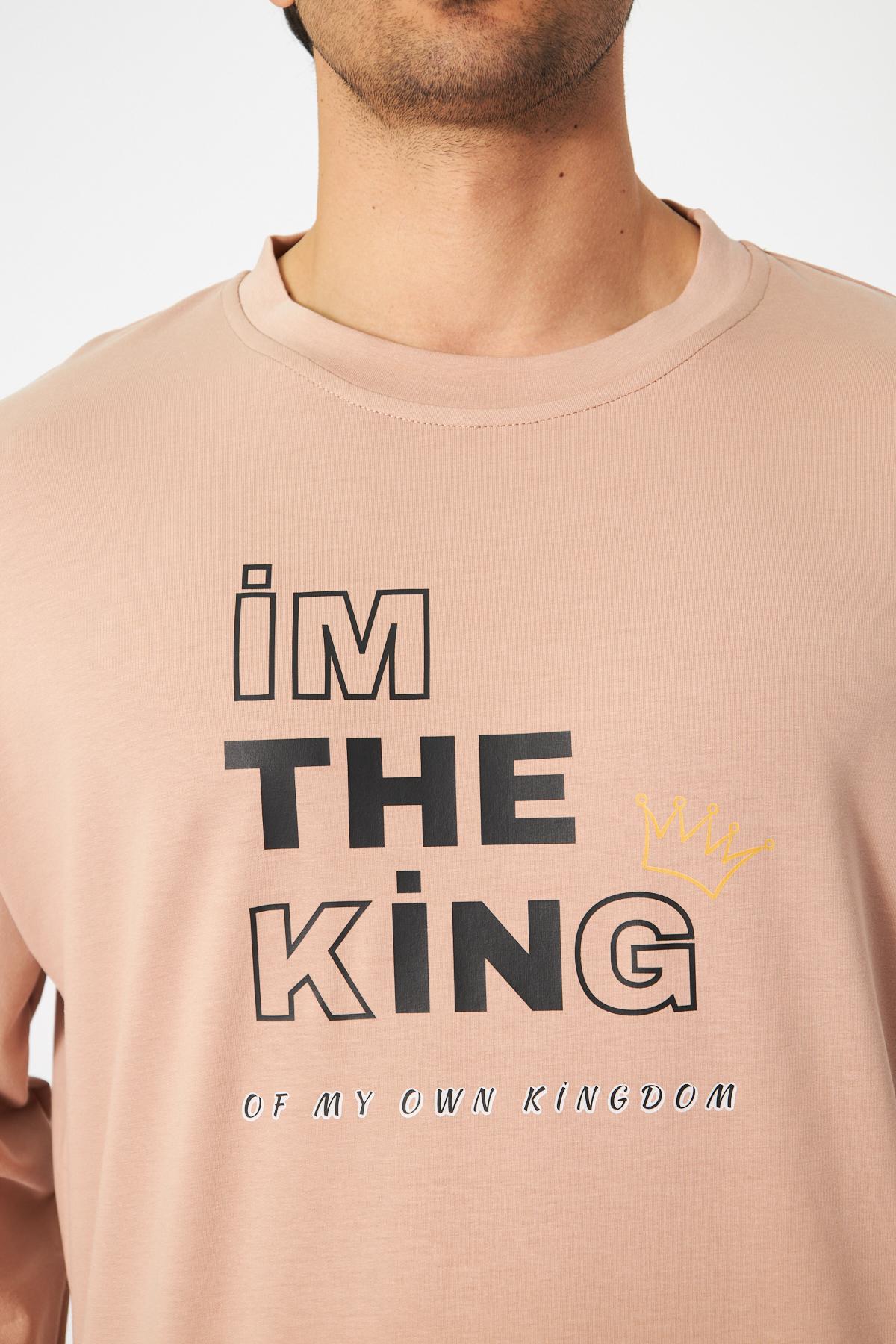 Im%20The%20King%20Baskılı%20Erkek%20Sweatshirt