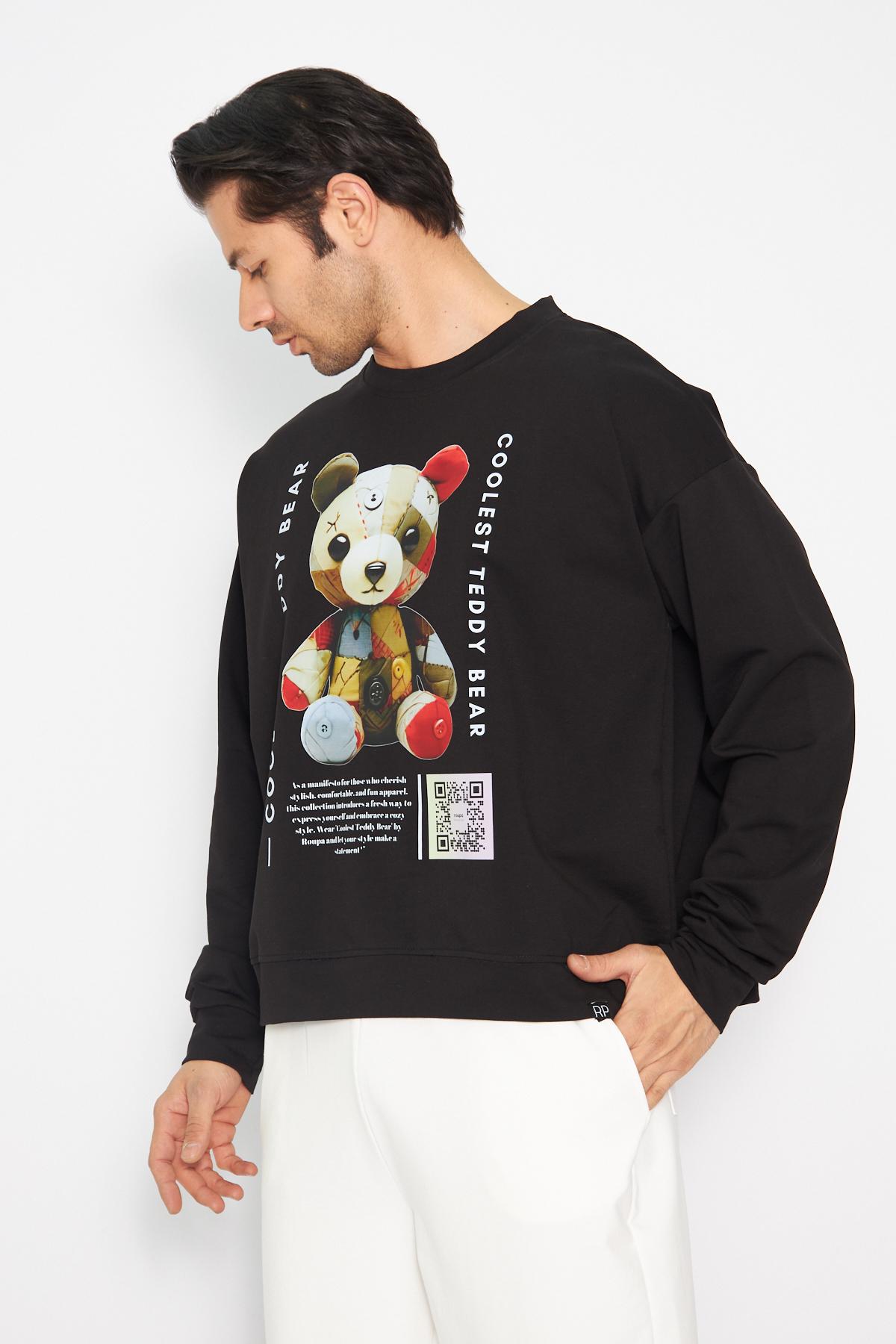 Roupa%20Teddy%20Bear%20Baskılı%20Sweatshirt